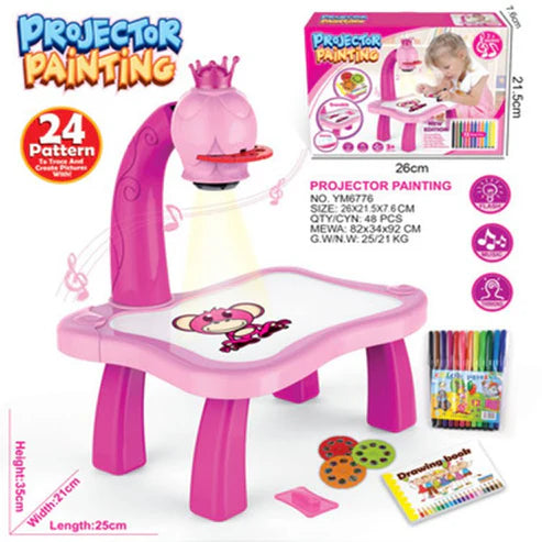 LED Projector Art Painting Table for Kids | Creative Learning Toy