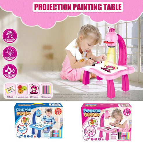 LED Projector Art Painting Table for Kids | Creative Learning Toy